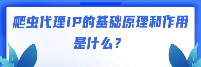爬蟲代理ip是干什么的？爬蟲代理ip的作用分析